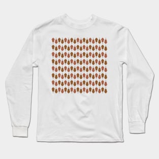 Oak Leaves Pattern (Brown) Long Sleeve T-Shirt